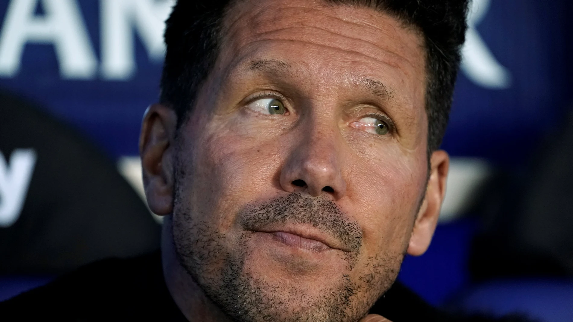 Simeone, en Mendizorroza Simeone, en Mendizorroza