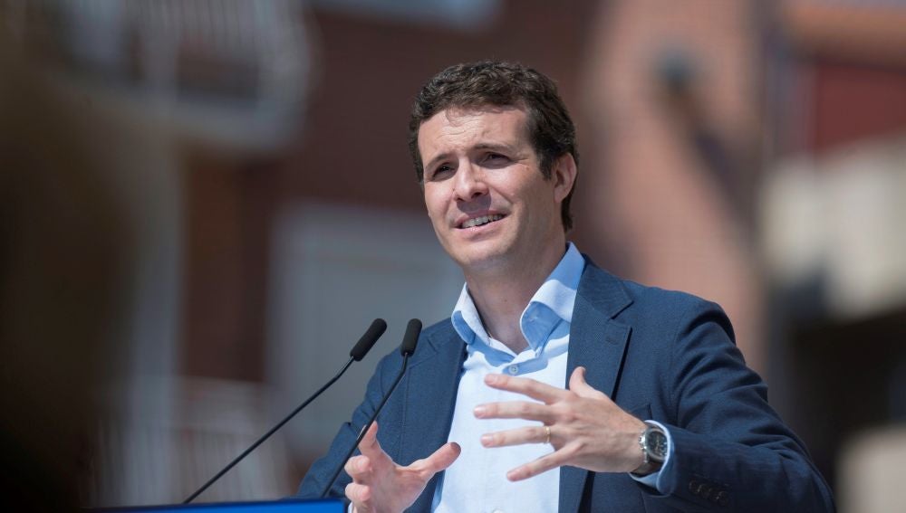 El presidente del Partido Popular y candidato a la Presidencia del Gobierno Pablo Casado