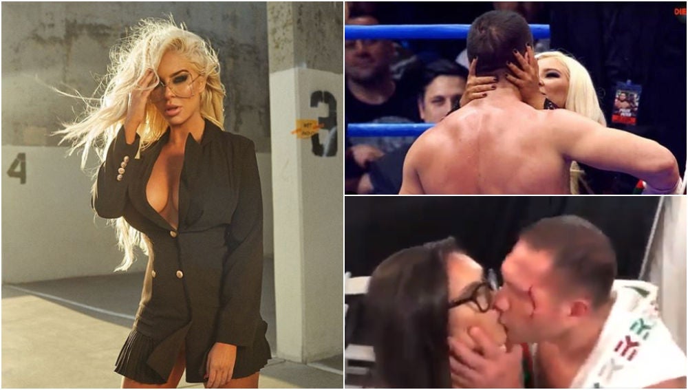 La respuesta de la novia de Pulev al beso de su novio a una periodista