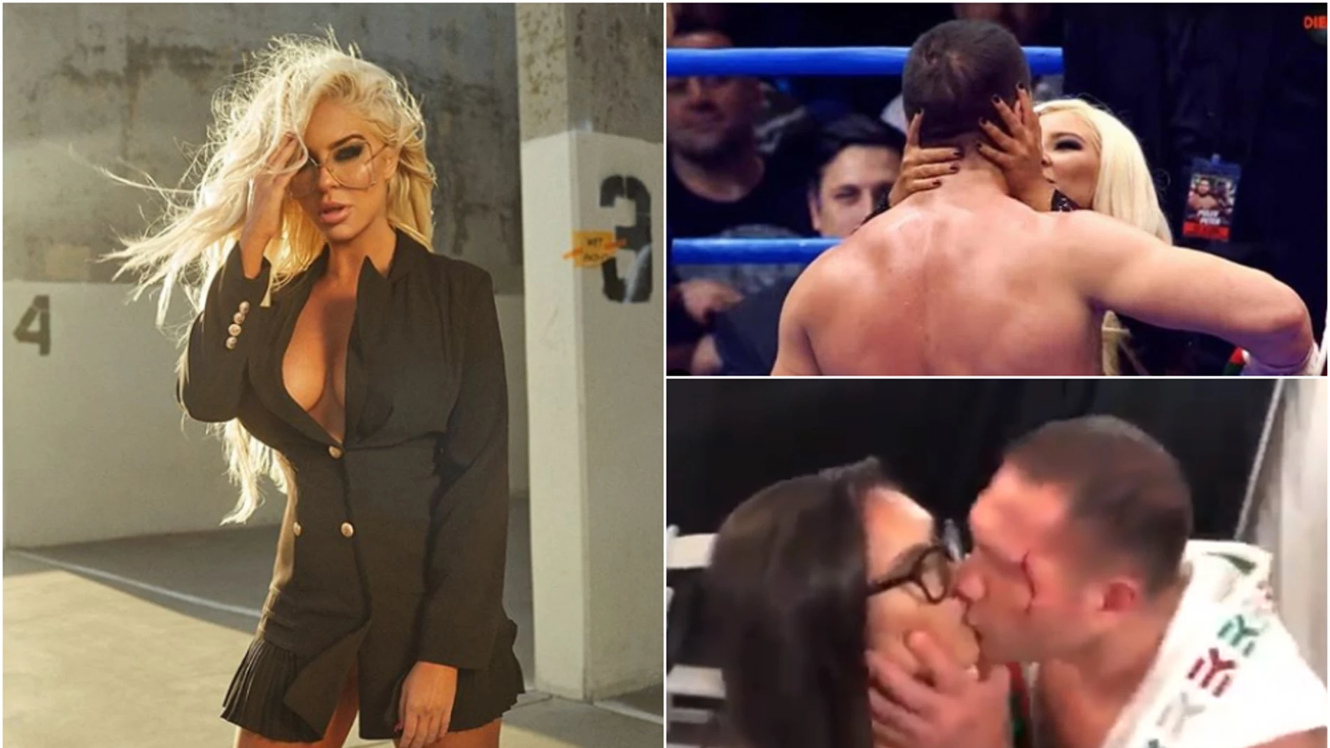 La respuesta de la novia de Pulev al beso de su novio a una periodista La respuesta de la novia de Pulev al beso de su novio a una periodista