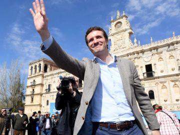 El presidente del PP, Pablo Casado