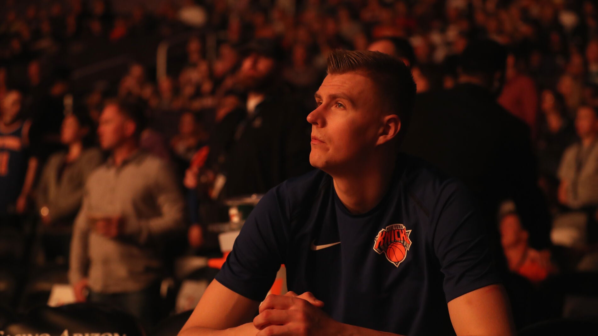 Kristaps Porzingis, en su etapa como jugador de los New York Knicks