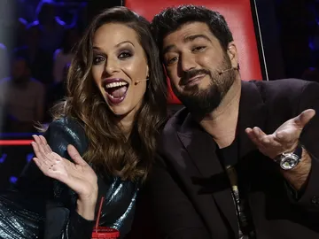Eva González y Antonio Orozco en los Directos de 'La Voz' Eva González y Antonio Orozco en los Directos de 'La Voz'