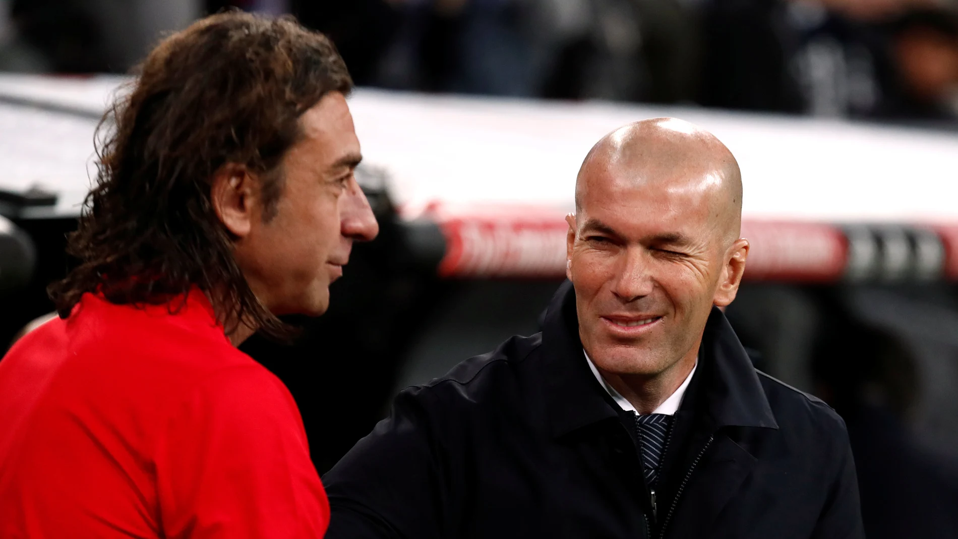 Zidane, durante el partido contra el Eibar Zidane, durante el partido contra el Eibar