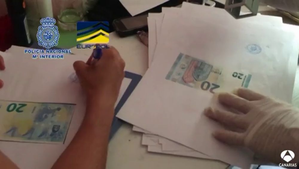 Desmantelan la mayor imprenta de billetes falsos de España