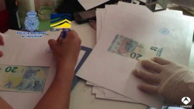 Desmantelan la mayor imprenta de billetes falsos de España