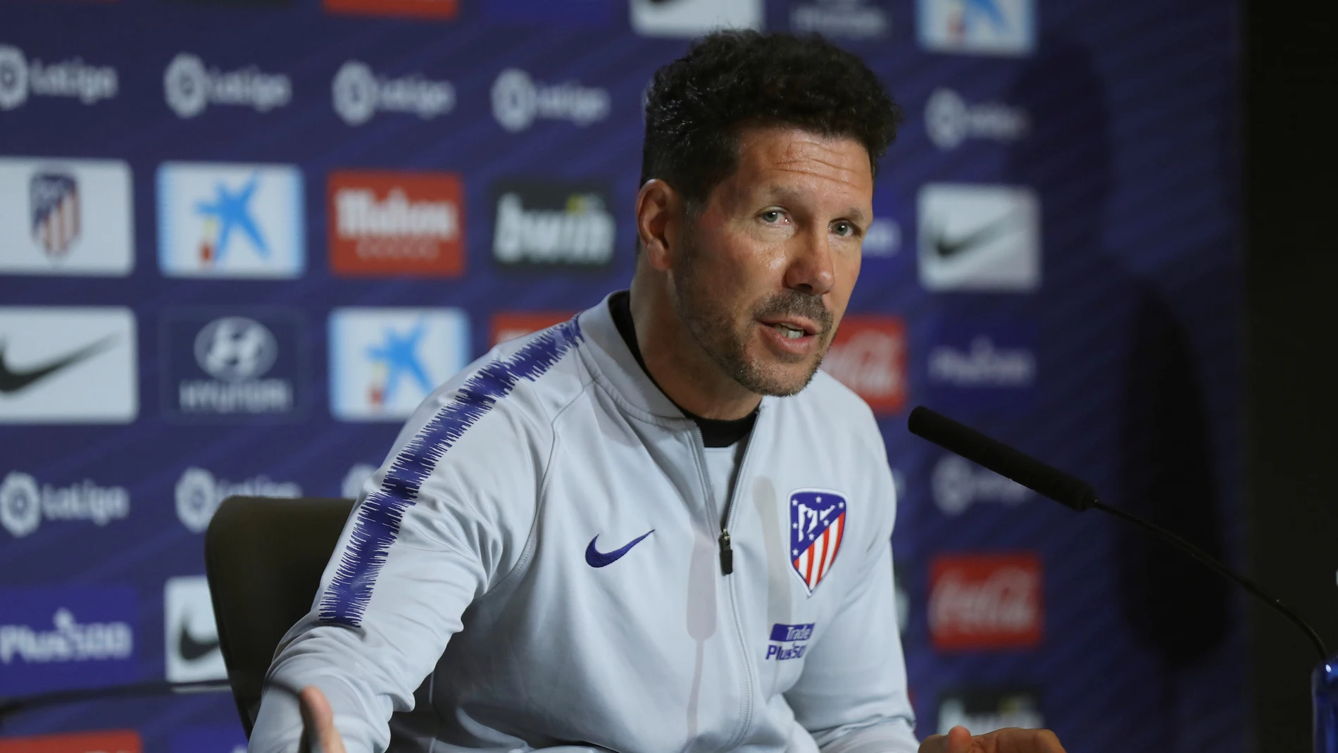 Simeone, en rueda de prensa Simeone, en rueda de prensa