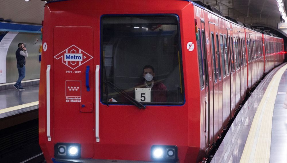 Un tren del Metro de Madrid 