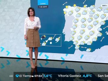 Inestabilidad y precipitaciones en la mayor parte del centro sur peninsular
