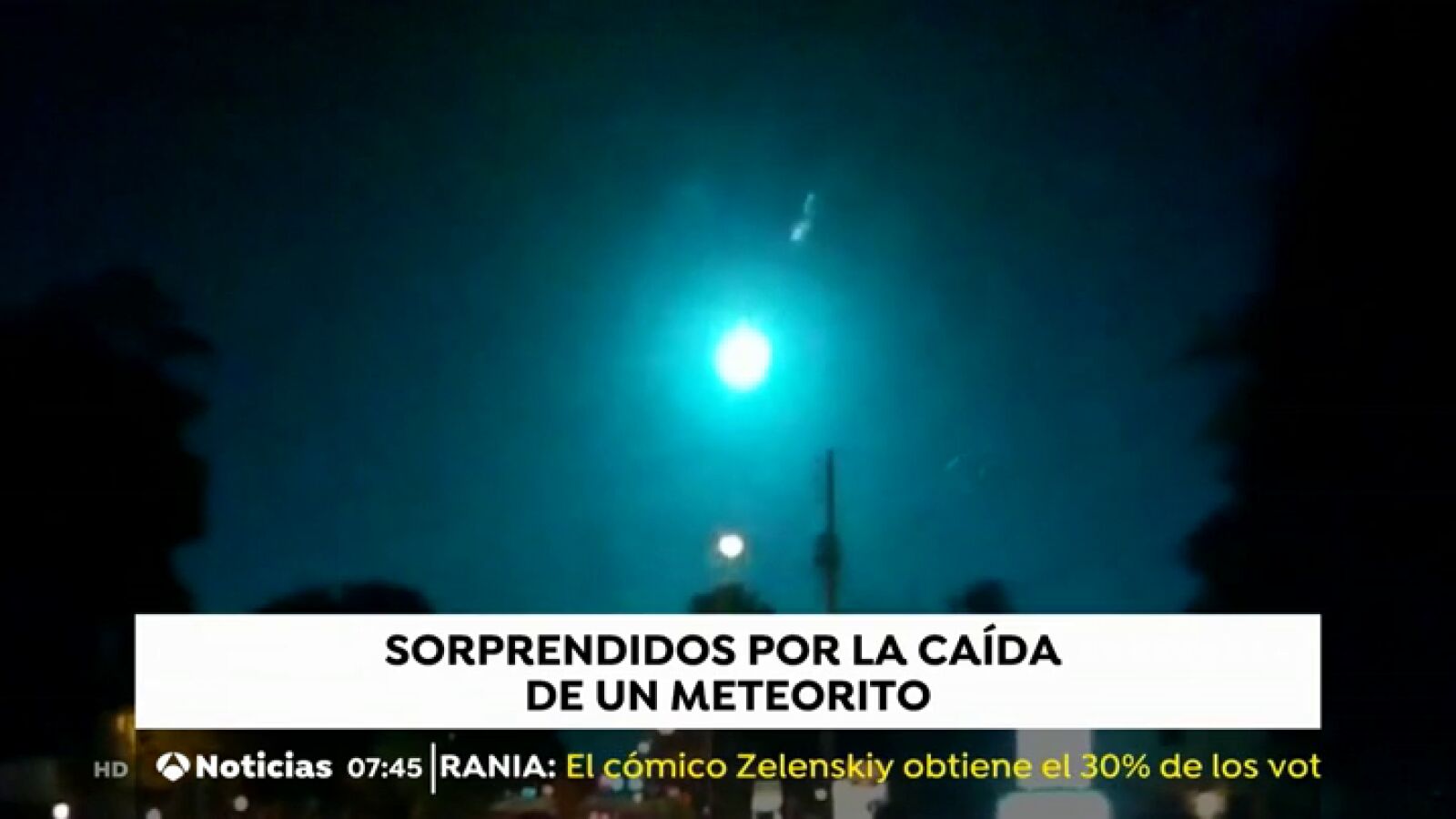 Un gran meteorito cae sobre Florida