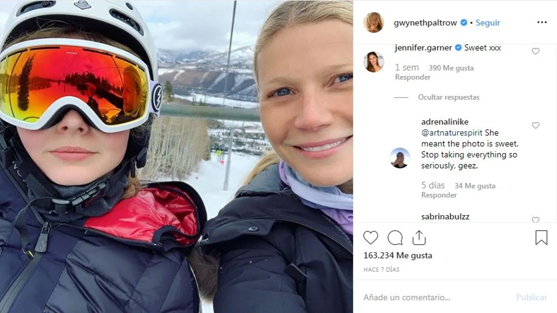 Gwyneth Paltrow junto a su hija Gwyneth Paltrow junto a su hija