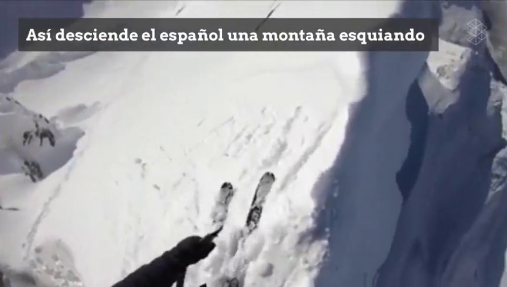 Pone los pelos de punta: el brutal descenso esquiando de Kilian Jornet