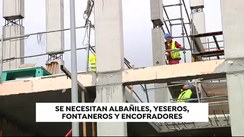 Alarma en el sector de la construcción: se necesitan albañiles, yeseros, fontanero y encofradores Alarma en el sector de la construcción: se necesitan albañiles, yeseros, fontanero y encofradores