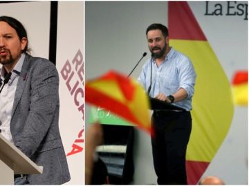 Pablo Iglesias y Santiago Abascal