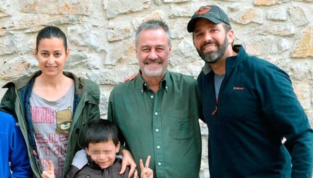 El hijo de Donald Trump de caza en Soria
