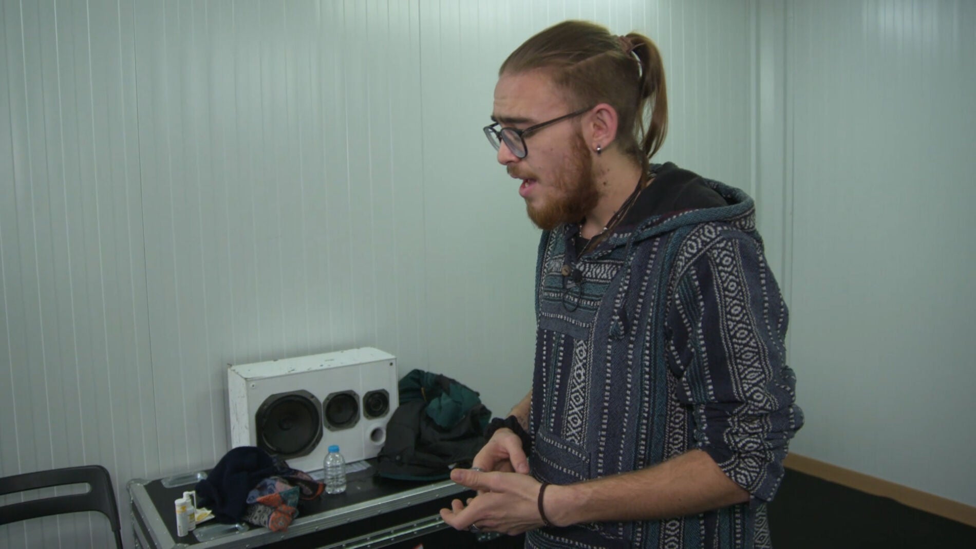 Andrés Martín prepara los últimos detalles de una de las canciones que cantará en la Final de 'La Voz'