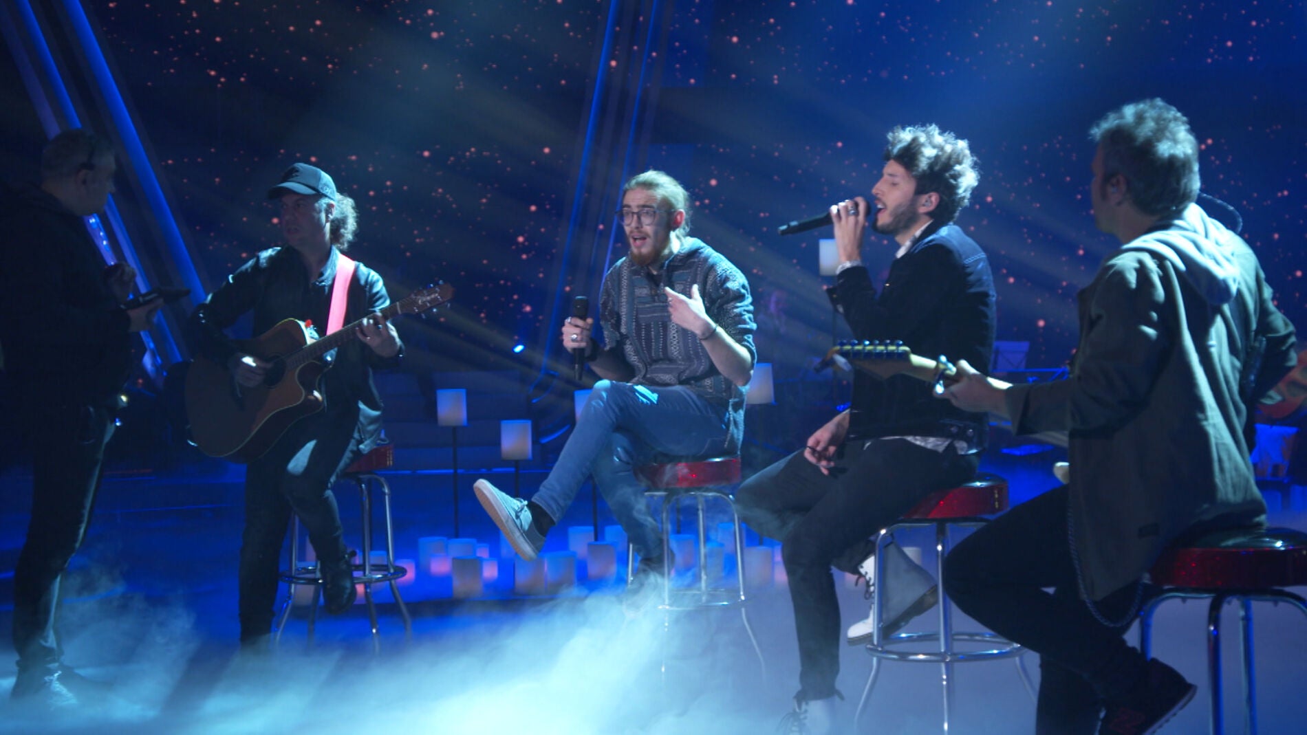 Andrés Martín y Sebastián Yatra ensayan juntos la canción con la que harán vibrar el plató en la Final de 'La Voz'
