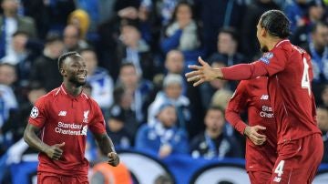 Keita celebra su gol ante el Oporto