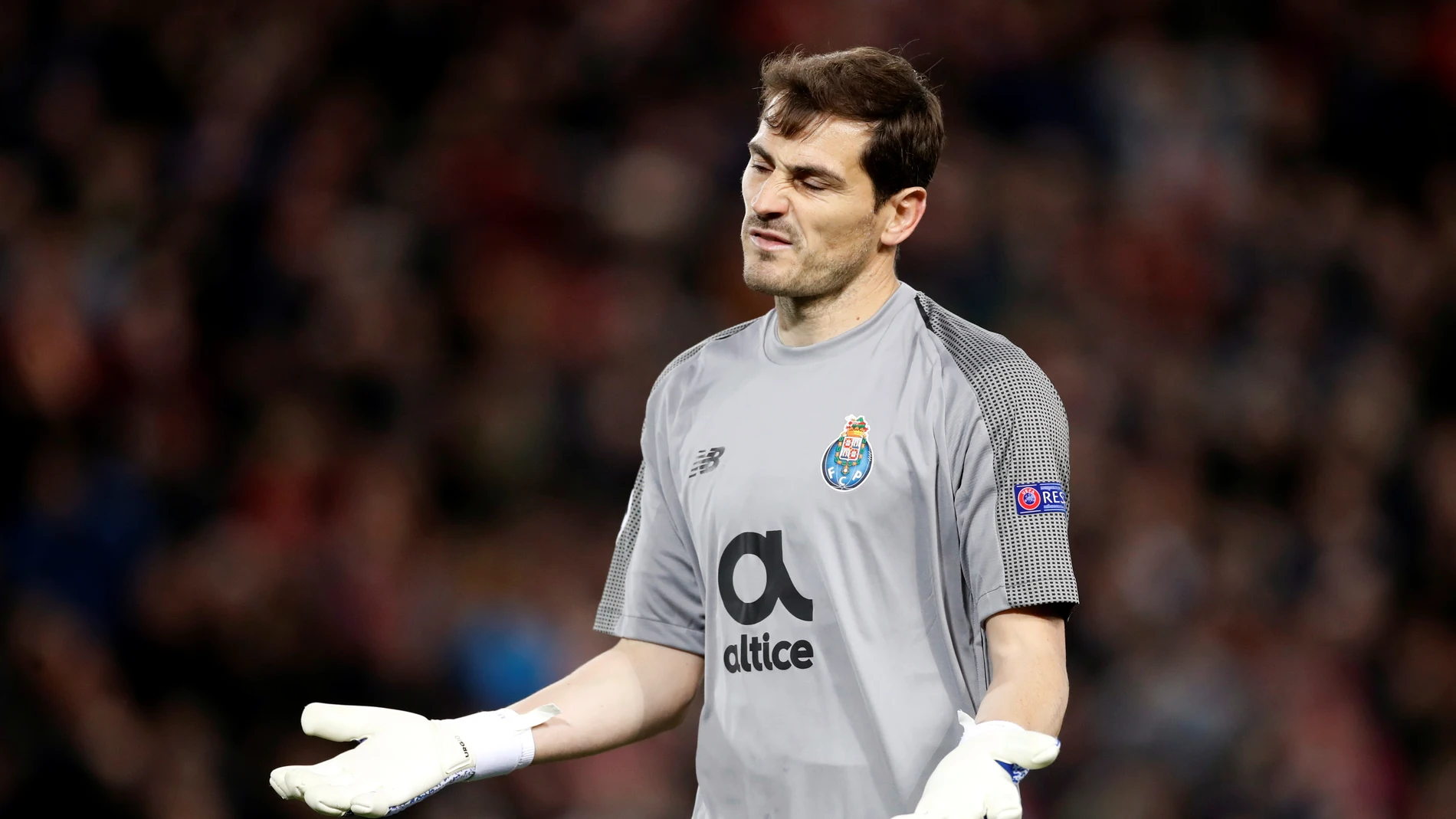 Iker Casillas, durante el partido contra el Liverpool Iker Casillas, durante el partido contra el Liverpool