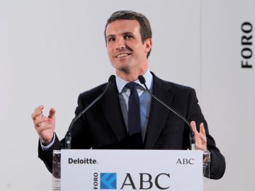 El líder del PP, Pablo Casado