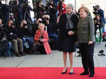 Theresa May y Angela Merkel Theresa May y Angela Merkel