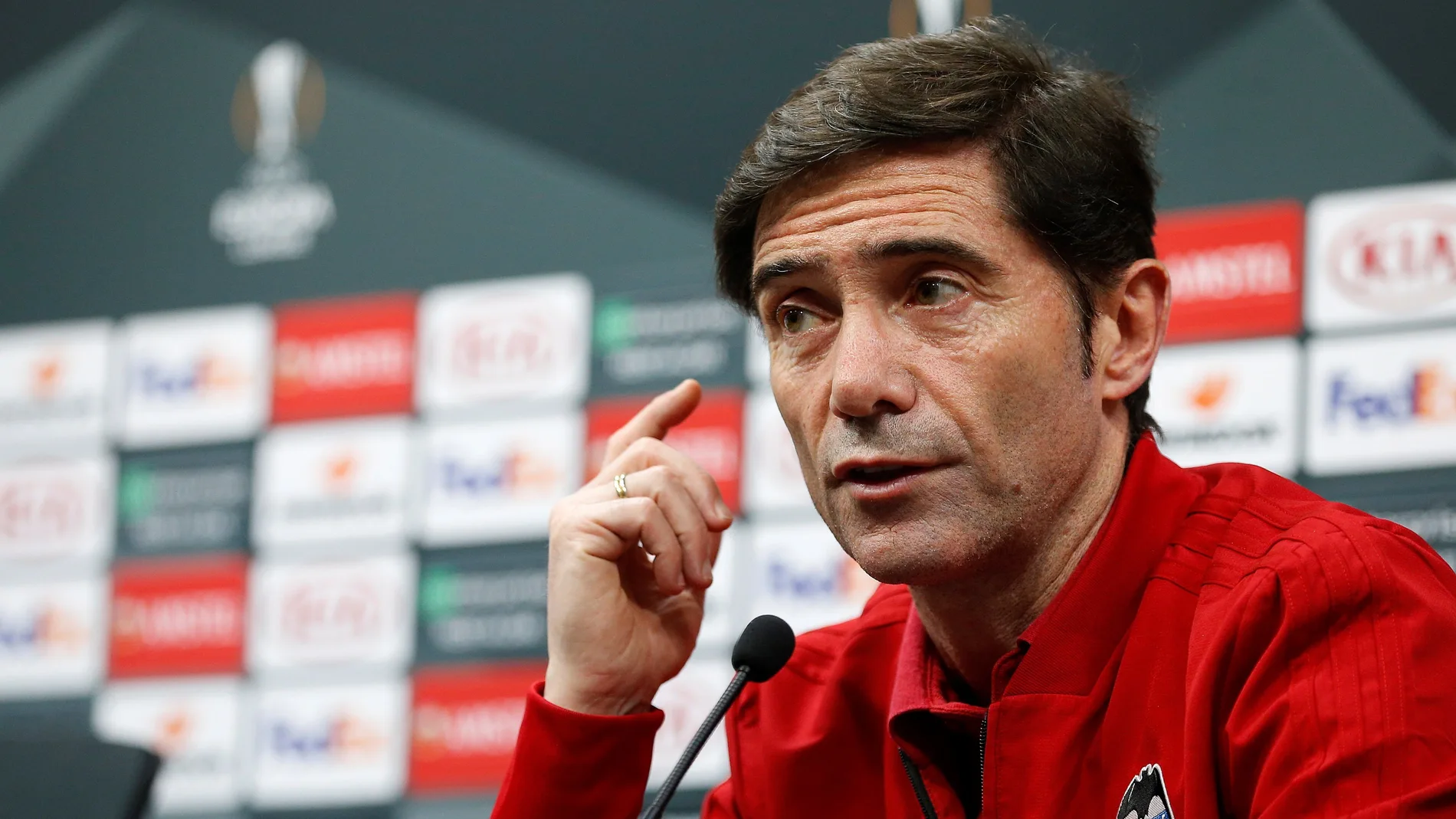 Marcelino, en rueda de prensa Marcelino, en rueda de prensa