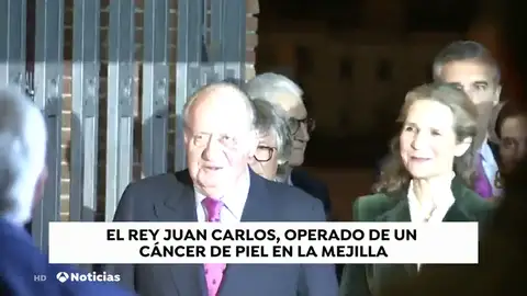 El Rey Juan Carlos, operado de un carcinoma basocelular en la mejilla, un tipo de cáncer de piel El Rey Juan Carlos, operado de un carcinoma basocelular en la mejilla, un tipo de cáncer de piel