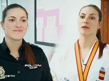 Laura Palacio, la campeona de Europa de Kárate y Policía que da charlas contra las drogas en colegios Laura Palacio, la campeona de Europa de Kárate y Policía que da charlas contra las drogas en colegios