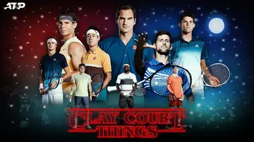 El cartel de la ATP en el que Nadal aparece en plano secundario El cartel de la ATP en el que Nadal aparece en plano secundario