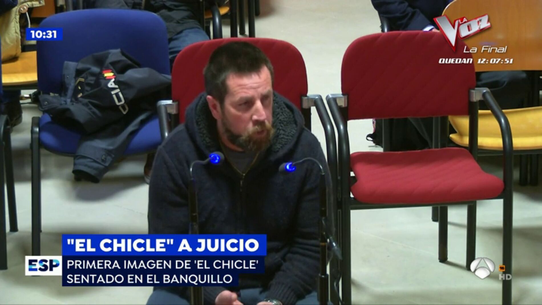 Las primeras im&aacute;genes de 'El Chicle' sentado en el banquillo: "Le ped&iacute; el m&oacute;vil porque necesitaba dinero"