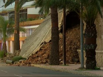 Un muro se derrumba en Las Palmas 