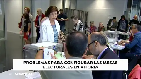 Problemas para cubrir las mesas electorales en Vitoria Problemas para cubrir las mesas electorales en Vitoria