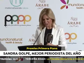 Sandra Golpe, galardonada con el Premio de Comunicación 'Hugo Ferrer' Sandra Golpe, galardonada con el Premio de Comunicación 'Hugo Ferrer'