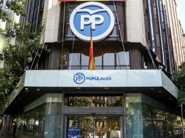 Fachada de la sede del PP en Madrid