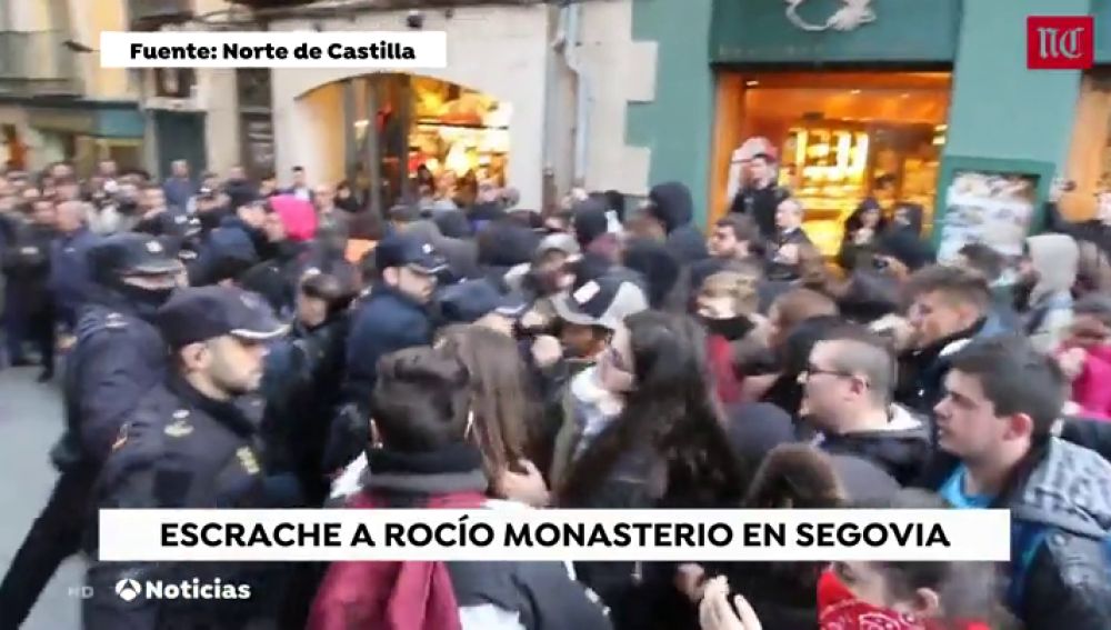 Rocío Monasterio sufre un escrache en Segovia 