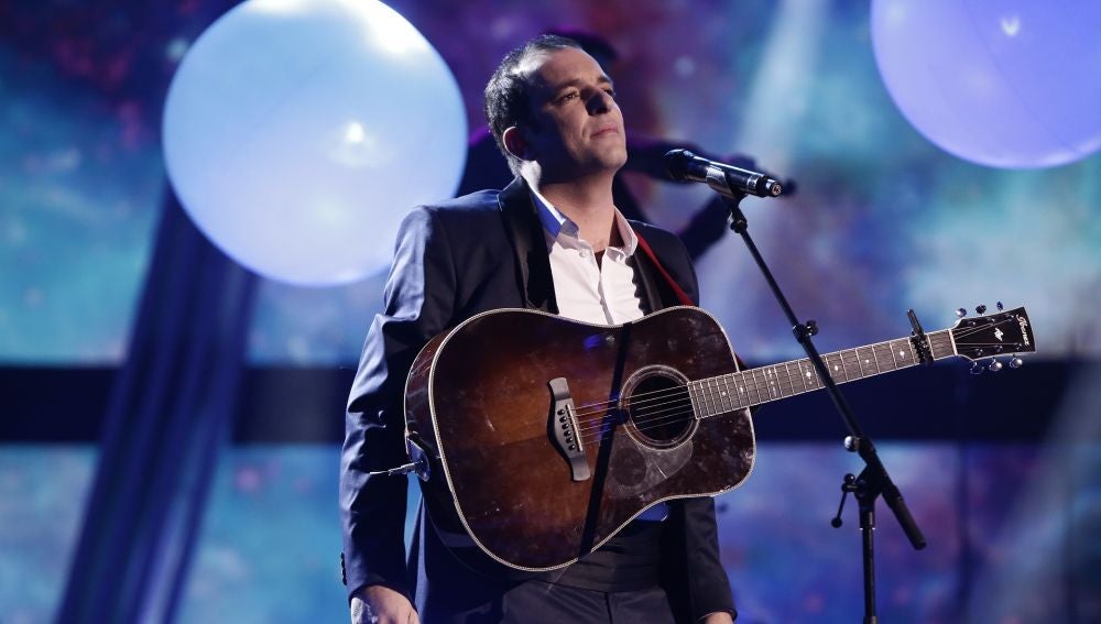Javi Moya, en la Final de 'La Voz'