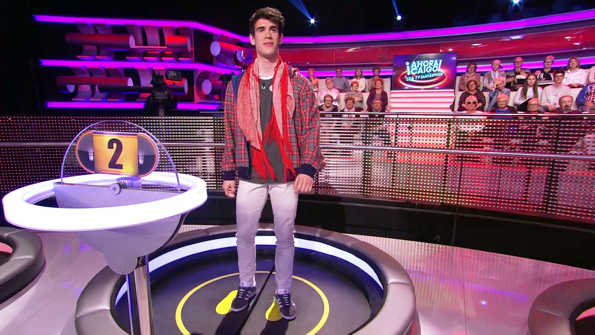 Nacho Zagales se pone flamenco en una 'palabra gallina' exclusiva para él en '¡Ahora caigo!'