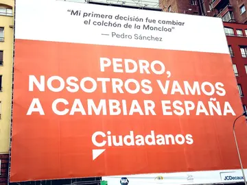 El cartel que Ciudadanos tendrá que retirar El cartel que Ciudadanos tendrá que retirar