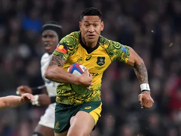 Israel Folau, durante un partido Israel Folau, durante un partido