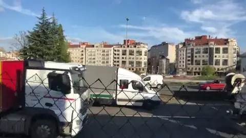 Colapsan Pontevedra en protesta por el posible cierre de Ence Colapsan Pontevedra en protesta por el posible cierre de Ence