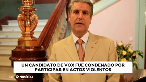 El número uno de Vox al Senado por Barcelona fue condenado por participar en actos violentos de extrema derecha El número uno de Vox al Senado por Barcelona fue condenado por participar en actos violentos de extrema derecha