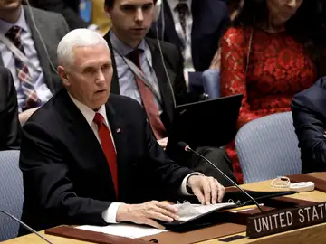 El vicepresidente estadounidense, Mike Pence El vicepresidente estadounidense, Mike Pence