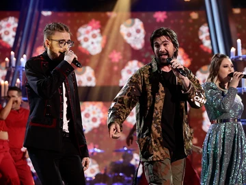 Juanes canta ‘La Plata’ con María Espinosa y Andrés Martín en la Final de ‘La Voz’