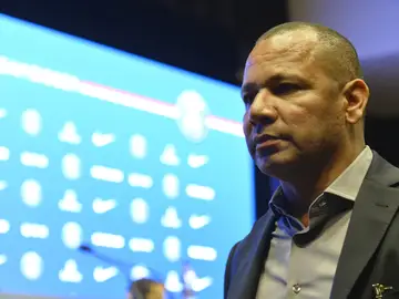 El padre de Neymar, durante un acto El padre de Neymar, durante un acto
