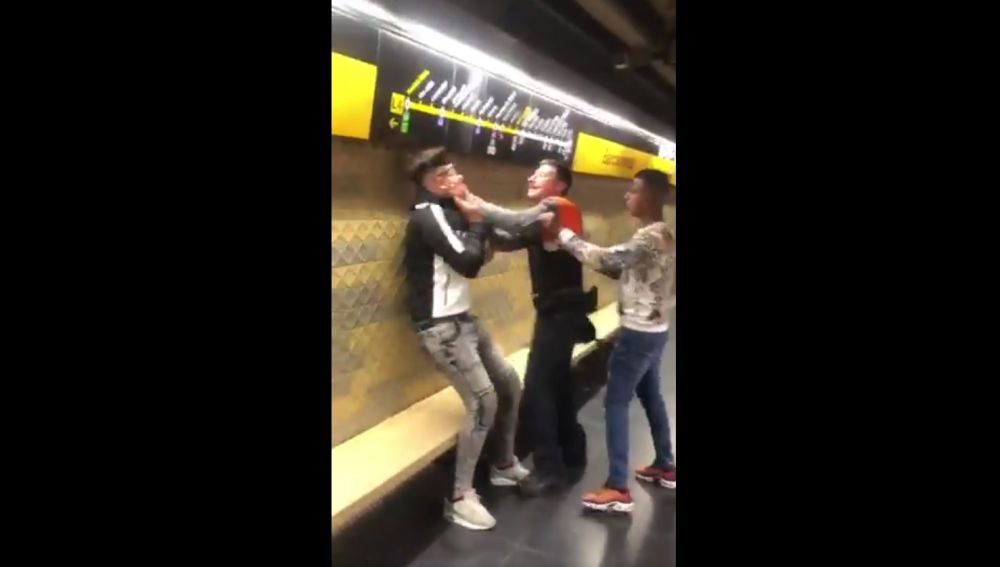 Agresión en el metro de Barcelona