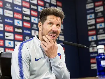 Simeone en rueda de prensa Simeone en rueda de prensa