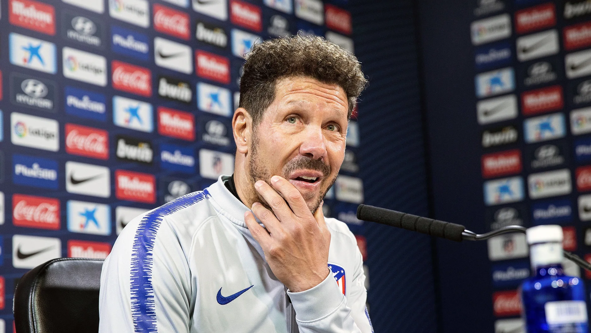 Simeone en rueda de prensa Simeone en rueda de prensa