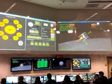 El centro de control de SpaceIL en Yahud (Israel) El centro de control de SpaceIL en Yahud (Israel)