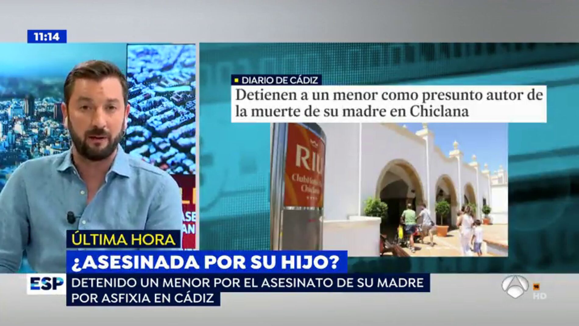 Detenido un menor por la muerte de su madre en Chiclana