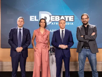 Santiago González, Vicente Vallés, Ana Pastor y César González Santiago González, Vicente Vallés, Ana Pastor y César González